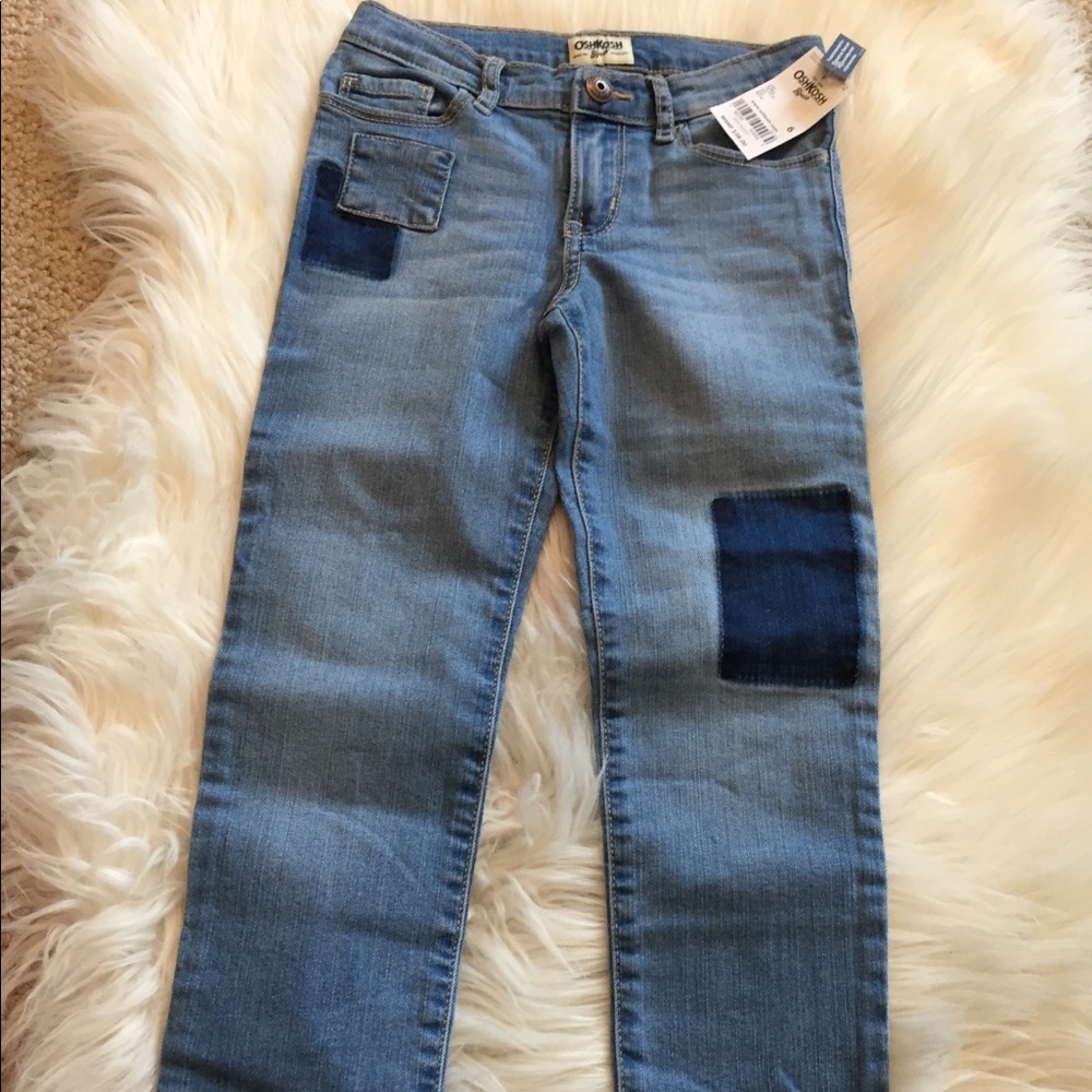 Oshkosh B’gosh patch work fade jeans